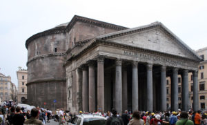 Panteón (Roma), construido con hormigón romano