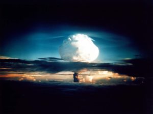 Foto de Ivy Mike, una bomba termonuclear. 